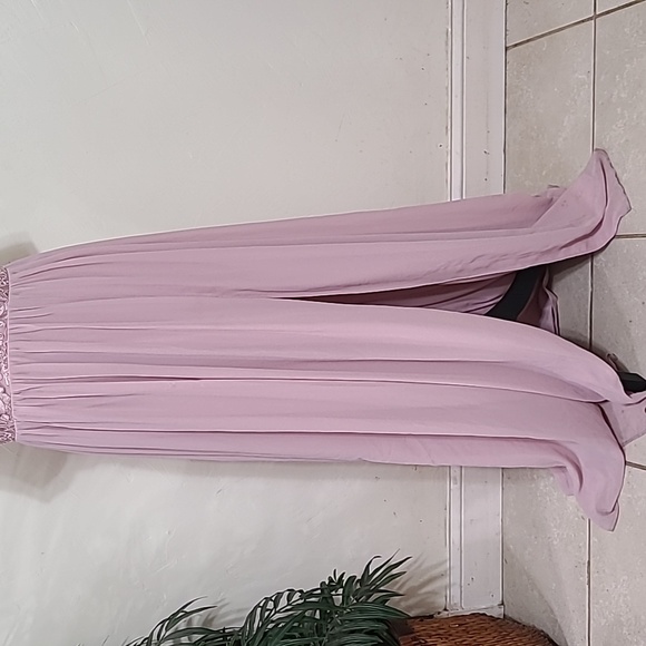 NWT Lulus Large Mauve Maxi Dress - Picture 7 of 12